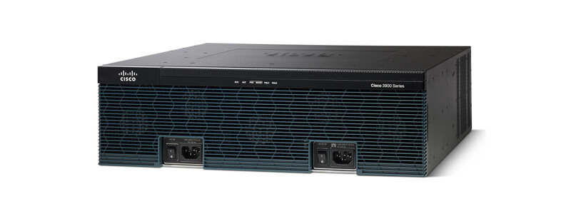 C3945E-VSEC-CUBEK9 | Router Cisco ISR 3900 4x1G RJ-45, 2xSFP mini-GBIC, 1xRJ-45 Console, 1xUSB Console, 1xRJ-45 Auxiliary Serial, 2xUSB