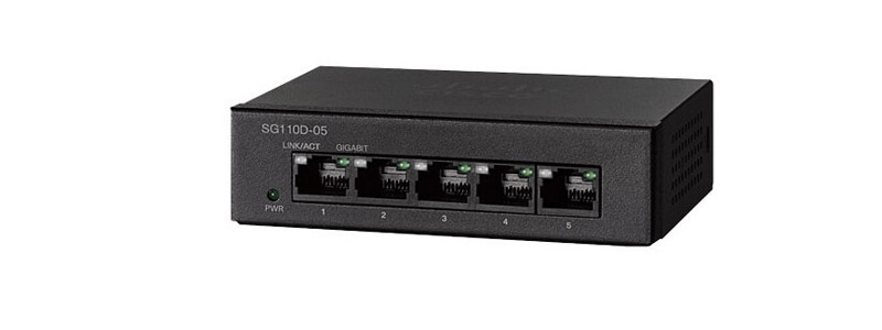 SG110D-05 Desktop Switch Cisco SG110D 5 Port 10/100/1000